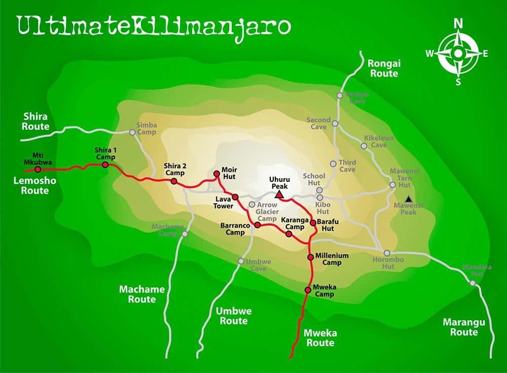 Kilimanjaro Lemosho Route Overview