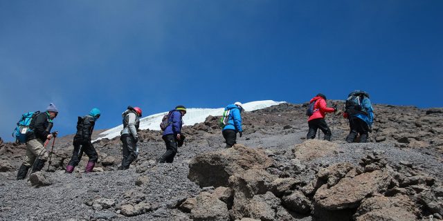 climbing Kilimanjaro