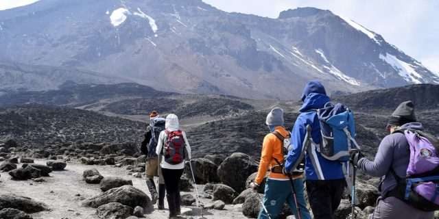 climbing Kilimanjaro